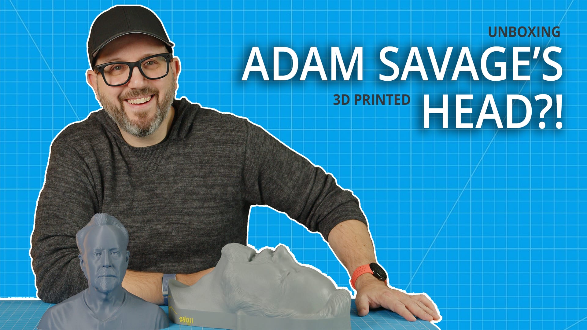 Unboxing Adam Savage's (3D Printed) Head